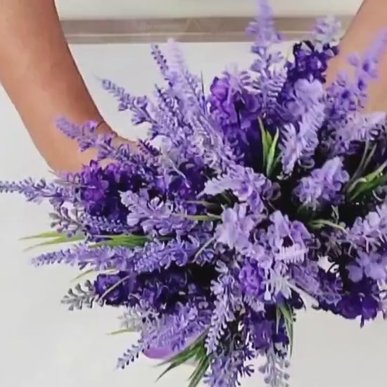 Artificial lavender bouquet for wedding/ prom